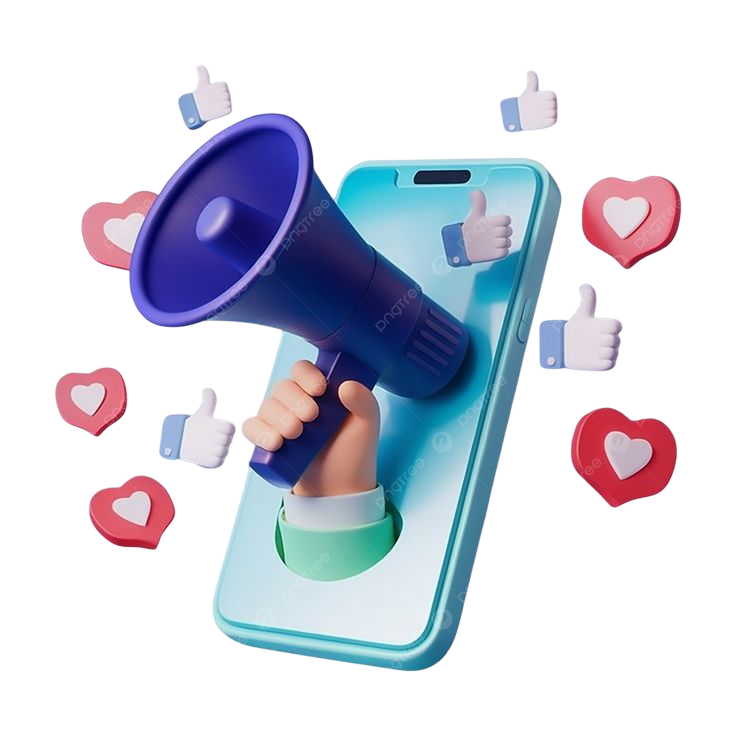Social Media Marketing 3d Illustration Smartphone Megaphone And Engagement Icons, Social Media Marketing 3d, Smartphone, Megaphone PNG Transparent Image and Clipart for Free Download-Photoroom
